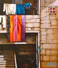 Salman Farooqi, 20 x 24 Inch, Acrylic on Canvas, Cityscape Painting, AC-SF-451